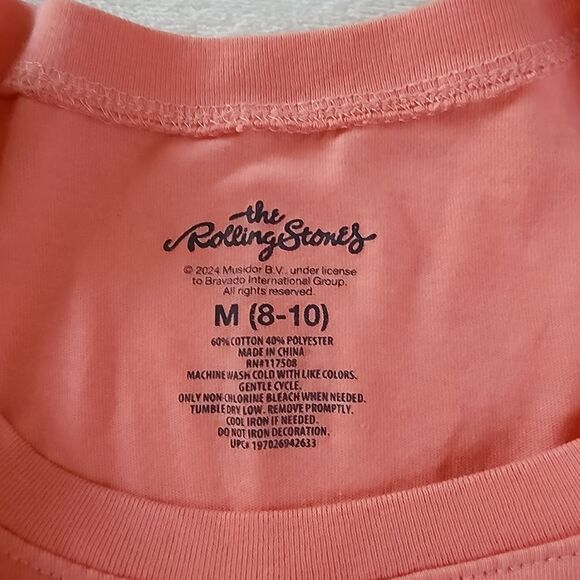 The Rolling Stones Peach Colored Tshirt With Graphics Size Medium - Picture 3 of 4